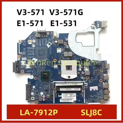 Q5WVH LA-7912P NB.C0A11.001 NBY1111001 For Acer aspire E1-531 E1-571G V3-571G V3-571 Laptop motherbo
