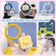 OPPO 33W Charger protector cable organizer Chargering Case 65W 67W 80W Creative Print Cute Pattern 1