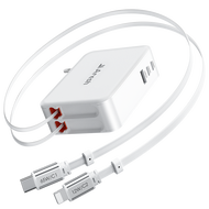 ชาร์จเร็ว PD แบบยืดหดได้ GaN 65W