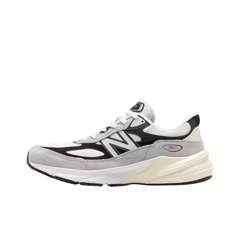 New Balance NB 990 V6 Retro, Low-Top Casual Running Shoes for Men and Women, Black and White.