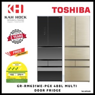 TOSHIBA: GR-RM631WE-PGX 488L MULTI DOOR FRIDGE - 2 YEARS WARRANTY (ETA DEC 2023)