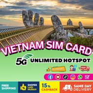 【 Vietnam SIM Card 】【 🔥UNLIMITED CHEAP PRICE 】4 Days - 8 Days Vietnam Simkad