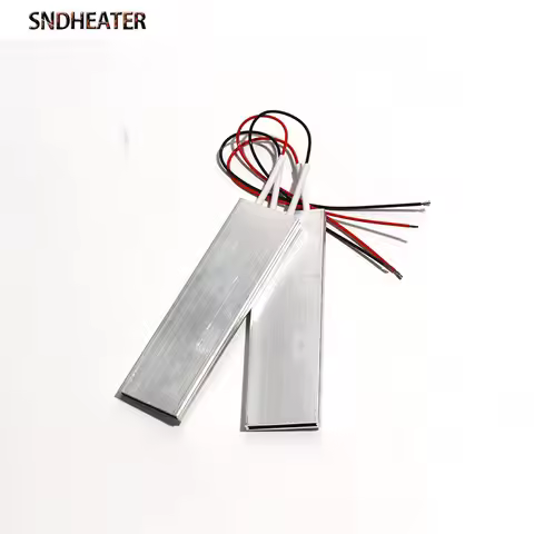 SNDHEATER 2PCS 12V 24V 100x30x6mm 60 Degrees to 230 Degrees Thermostat PTC Aluminum Shell Ceramic He