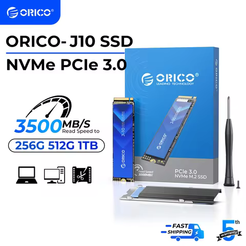 ORICO J10 M.2 NVMe SSD PCIe 3.0 SSD 3100MB/S M.2 M Key 2280 Internal Solid State Drive for Audio Edi