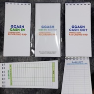 Gcash Cash Out Cash In Transactions Recording Pad 4"x8.25" 64 Leaves