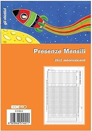 Edipro E5142C Presentation Pad for Monthly Systems, 25 x 2 cm, Self-Calculating F.To 14.8 x 22 cm