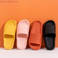 UTUNE 4.5CM Thick Sole Slippers for Men Soft Platform Home Shoes Men Outdoor Summer EVA Non-slip