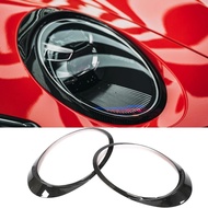 MCARCAR KIT Carbon Fiber Headlight Eyelid Covers for Porsche 911 992 Carrera Turbo S GT3 Targa 2-Doo