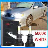 สำหรับ Toyota Corolla Altis 2004 2005 2006 ไฟหน้ารถด้านหน้าหลอดไฟ-6000K ชุดหลอดไฟ LED เปลี่ยนหลอดฮาโ