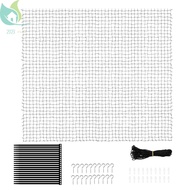 Cat Netting Balcony 9.8×13ft Cat Safety Netting Wire Reinforced Kitten Balcony Rail Netfor Window SH