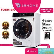 Toshiba 11/7KG Inverter Front Load 2In1 Washer Dryer TWD-BJ120M4M | Sharp (10kg/6kg) ESFWV10088
