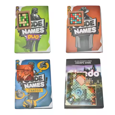 Collection of Mystery-Solving and Text Reasoning Games, French Version Board Games, Card Games, Idea