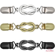 [AuraMio] 3 Pcs Sweater Clips Cinch Clips Vintage Dress Clip Back Cinch Shawl Cardigan Collar Clip T
