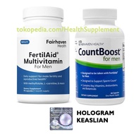 Obat Penambah Sperma: FertilAid for Men+Countboost: utk Sperma Banyak