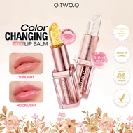O.TWO.O Haute Color Changing Lip Balm Moisturizing Gold Foil Thermochromic Lipstick 0 Added