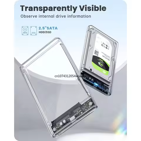 USB 3.0 HDD Enclosure 2.5" SATA HDD SSD External Hard Drive Case 5Gbps High Speed External Hard Driv
