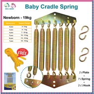I baby 7pcs springs for buaian elektrik 7pcs springs set electronic cradle or Manual 7 springs until