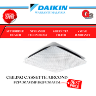 DAIKIN (AUTHORIZED DEALER) 2.0HP REVO CEILING CASSETTE AIRCOND (SMART WIFI) FCFV50AV1MF/RGFV50AV1M