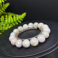 天然紫方鈉石圓珠手釧 灰底飄紫神奇變色石手錬 13+MM 獨特有趣