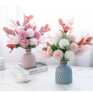 Classy Home Decor Nordic Ceramic Flower Pot Plants Flower Vase Table Centerpiece for Events with Art
