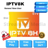 IPTV8K LIFETIME Smooth / Bulanan / Renew / New User / No Lag