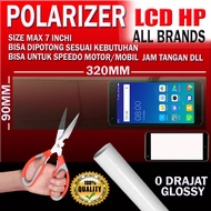 POLARIZER HP NEGATIF / POSITIF DISPLAY PLASTIK LCD HP POLARIZER POLARIS HANDPHONE