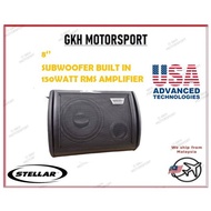 Stellar 8" Rear Bonnet Subwoofer With Amp Built-In Amplifier (150Watt RMS)