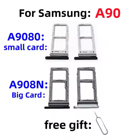 SIM Card SD Card Tray chip slot drawer card Holder For Samsung Galaxy A90 5G SM-A9080 A908N A908B dr