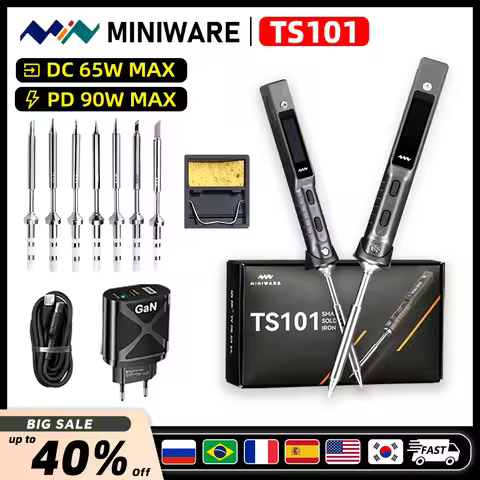 Mini Original TS101 90W USB Electric Soldering Iron Adjustable Temperature Digital Solder Station PD