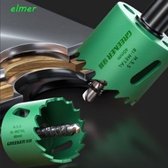 ELMER 2pcs Wood Drilling Crown, HSS Steel Easy Chip Removal Hole Saw Drill Bit, Multifunctional No S