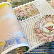 英國名牌Paragon骨瓷古董手繪描金花卉茶具一套(杯/碟)