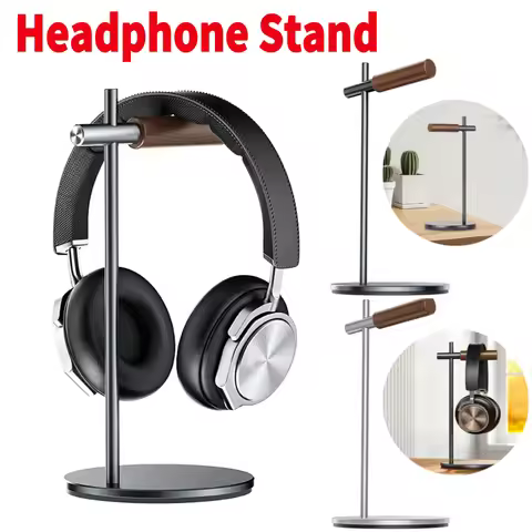 Aluminium Alloy Headphone Stand Non-Slip Desktop Headset Holder Display Rack for Airpods Max/HyperX/