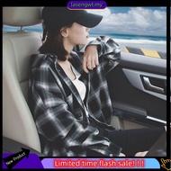 Women Blouse Korean Long Sleeve Shirt Womens Loose Red shirts kemeja petak wanita perempuan