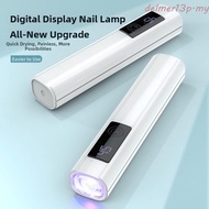 DELMER Mini Nail Dryer Light, Efficient Curing Single Finger LED Nail Lamp, Professional Hand-held P