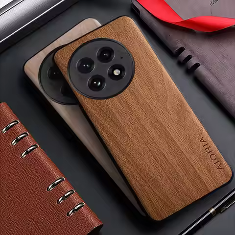 Case for OnePlus 13 12R 12 11R 11 10T 10 Pro Oneplus 13R 5G funda bamboo wood pattern back cover for