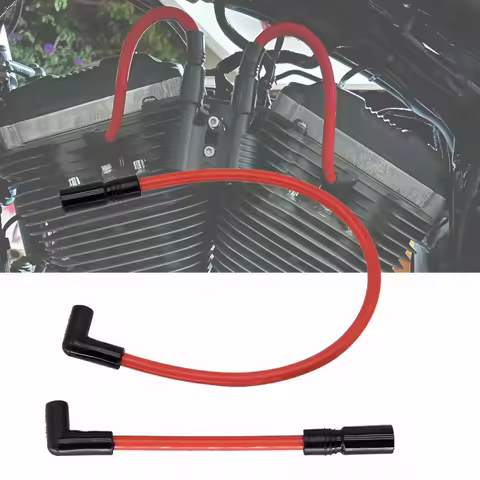 2 PCS 10.4mm 10mm Motorcycle Spark Plug Wire For Harley-davidson Softail Dyna FXD 1999-2017 Motorcyc