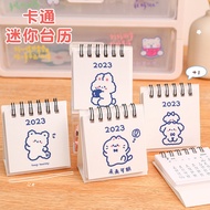 Infeel.me Cute Desk Calendar 2023 Desktop Portable Mini Calendar Ornament Cute Cartoon New Year Object Plan Calendar