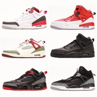 Spizike Spizike Lee AJ3LOW Kasut Bola Keranjang dengan Kusyen Udara Rendah AJ4 Sneakers Tinggi AJ5 E