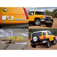 ORIGINAL TOYOTA FJ CRUISER GSJ15 REAR BONNET EMBLEM " FJ CRUISER  " LOGO