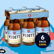 Vedett Extra White Wheat Ale - Pack of 6 x 330ml Bottles [Belgian Beer]
