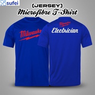 sufei Milwaukee Electrician Microfiber Jersey Dry Fit Tshirt