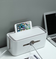 Wire Storage Box Cable Socket Power Strip Router Case Organizer Space Saver (31 x 13.5x 13 cm)