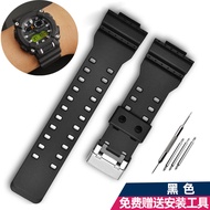 Dây Đeo Đồng Hồ Silicon Camouflage Tương Thích Với Casio Gshock GA900 GA-810 GA-800 Khóa Cài Dây Đeo