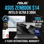 2026 Asus Zenbook S14 | 14.0" OLED 3K 120Hz HDR  | Intel® Ultra 9 386H | 32GB Ram & 1TB SSD | UX5406