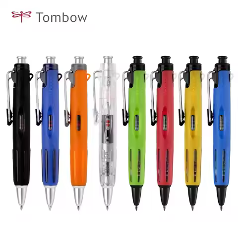 1pcs TOMBOW Push Ballpoint Pen Short BC-AP Outdoor Sports Engineering Air Pressure Pen Oily Black 0.