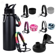 Aqua Flask Accessories 22oz Protective Silicone Boot for Water Bottle with Aquaflask Paracord Handle 22oz, 14oz/ 18oz/ 32oz/ 40oz Silicon Boot for Aquaflask Anti-Slip Bottom Silicon Boot for Aquaflask Paracord Handle for Tumbler