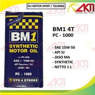 Oli BM1 PC 1000 4T 1L Synthetic 15w50 API SJ Jaso MA Oli Motor 1 Liter