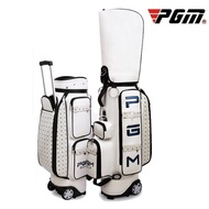 PGM Women Golf Standard Bag PU Leather Waterproof Large Capacity Travel Package With Wheels Hold 13 Golf Club QB036 F8E1