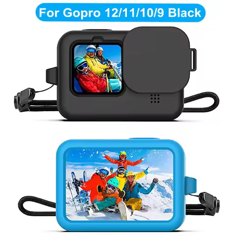 for Gopro Hero 11 10 9 Black Soft Silicone Case for Go pro Hero 12 Silicone Protective Full Cover Sh