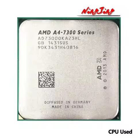 AMD A4-Series A4-7300 A4 7300 A4 7300B 3.8 GHz Used Dual-Core CPU AD7300OKA23HL /AD730BOKA23HL Socke